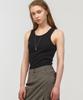 MOONSUN Unisex, Basic Ribbed Sleeveless / Charcoal