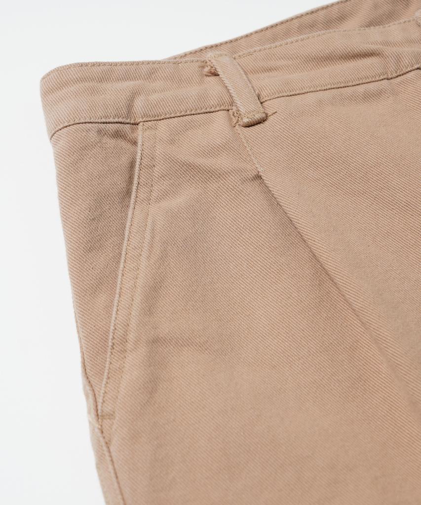FRIZMWORKS Washed Cotton One Tuck Pants _ Beige