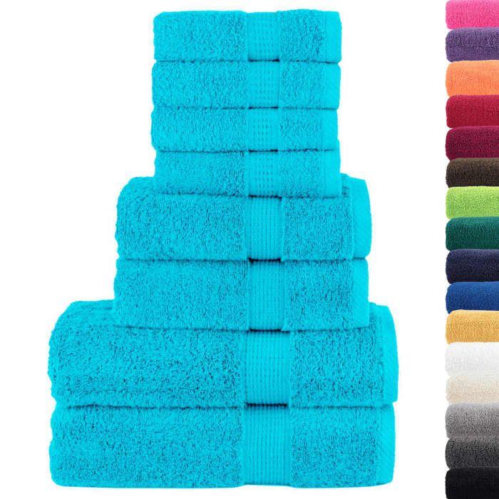 VidaXL Superior Quality Towel Set 8 Pcs, Hand Towels, Shower Towels, Bath Sheets, Towels 137549