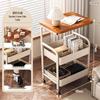 Used Mobile Small Cart Storage: Bedside Table, Living Room Sofa Side Table, Coffee Table, Snack Storage Rack.