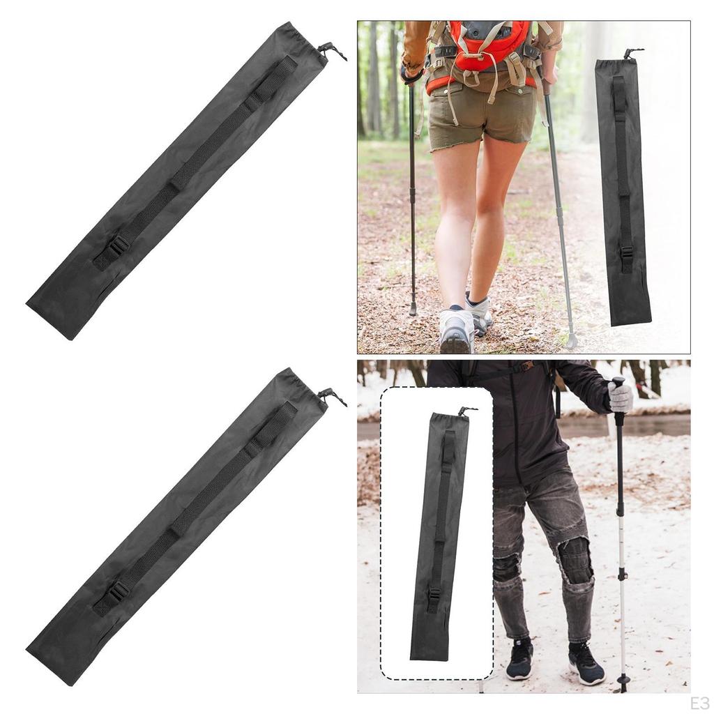 Carrying Case for Hiking Poles and Walking Sticks, Black