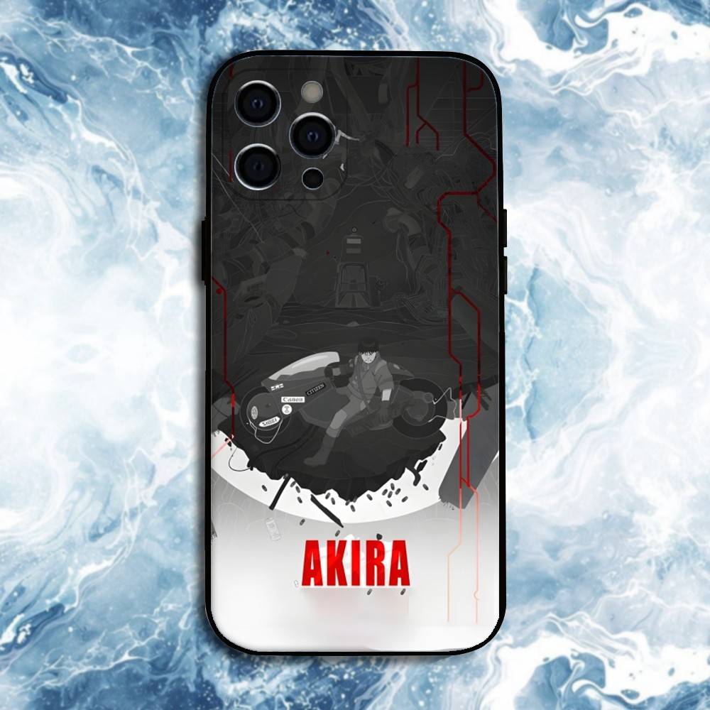 Akiras Classic Comic Movie Phone Case For iPhone17,16,15,14,13,12,11 Plus,Pro Max, Soft Silicone Black Cover