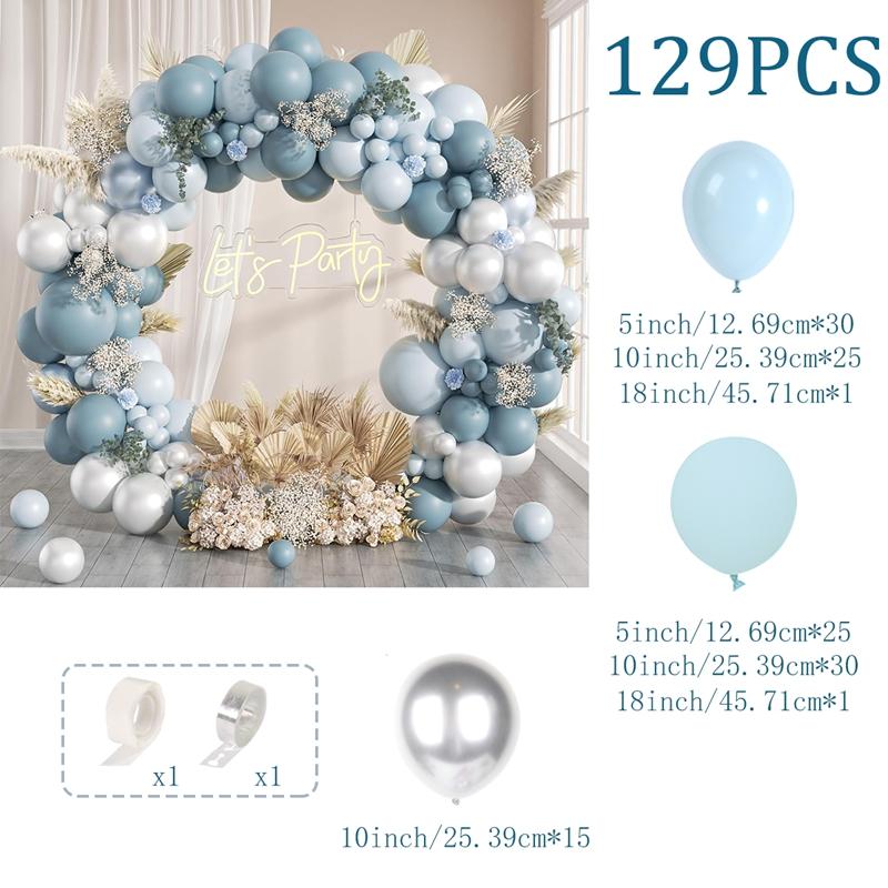 Macarons Blue Balloon Arch Kit Happy Wedding Birthday Party Decoration for Home Balloon Arch Kit Birthday Wedding Party Supplies