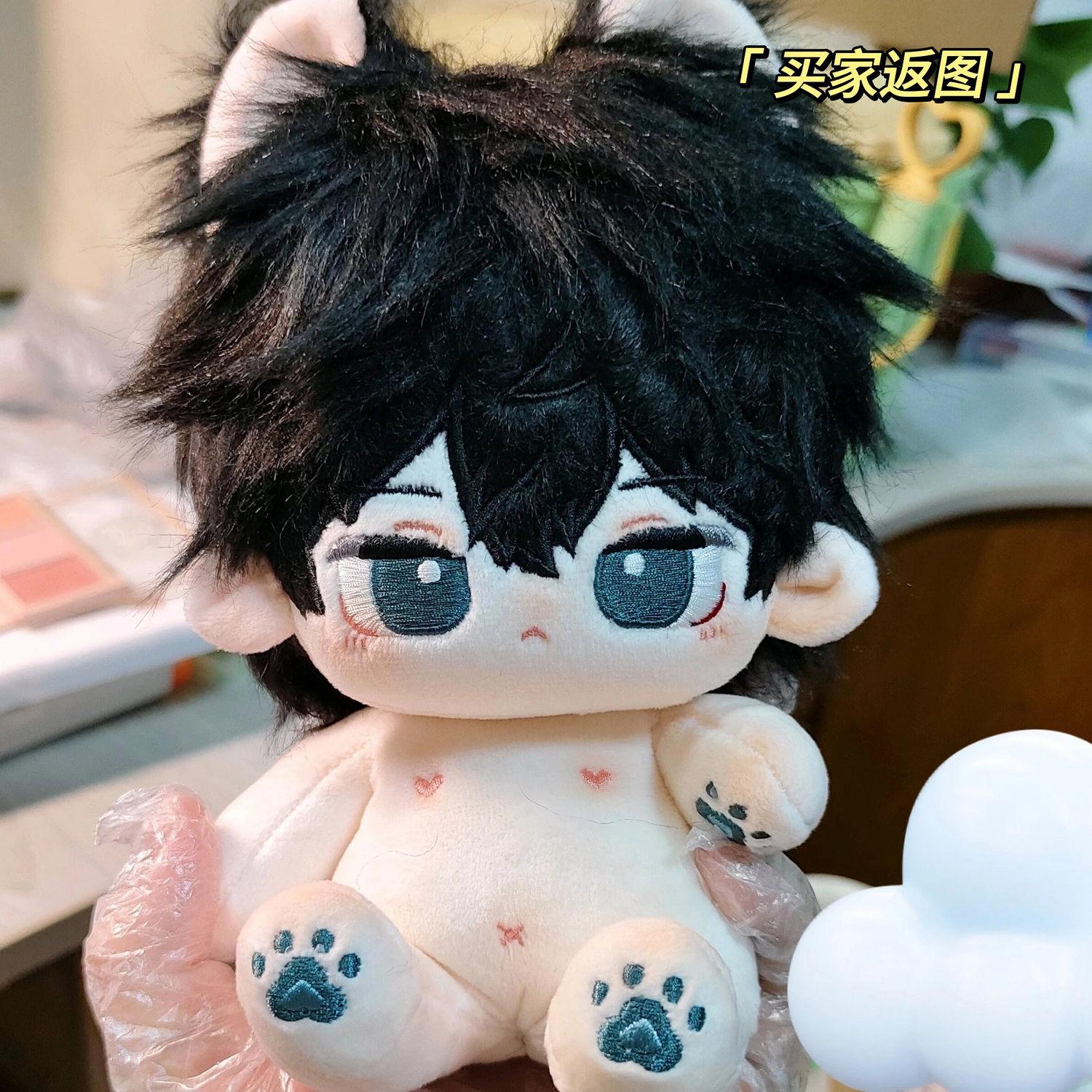 20Cm Honkai: Star Rail Dan Heng Knappe Pluche Cosplay Zachte Pluche Pop Lichaam Aankleden Katoen Gevuld Pluche Speelgoed Kerst no Skeleton