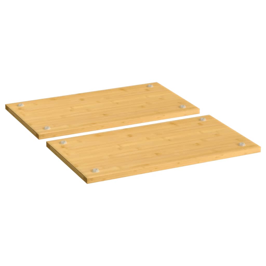 Herdabdeckplatten 2 Stück 50 x 28 x 1,5 cm Bambus