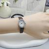 Exquisite Retro Women's Rhinestone Leather Strap Oval Quartz Watch