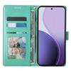 Für Oppo Reno15 F 5G Brieftaschenhülle Schmetterlings-Blumen-Prägung PU-Leder Handyhülle mit Handgelenkschlaufe