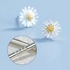 1 Pair Stud Earrings Mini Chrysanthemum Design Ear Studs Piercing Women Earrings Commuting Dating Jewelry Gift