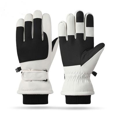 Outdoor Sports Gloves Winter Fleece Men and Women Thickened Windproof and Water-resistant Warm and Windproof Ski Gloves