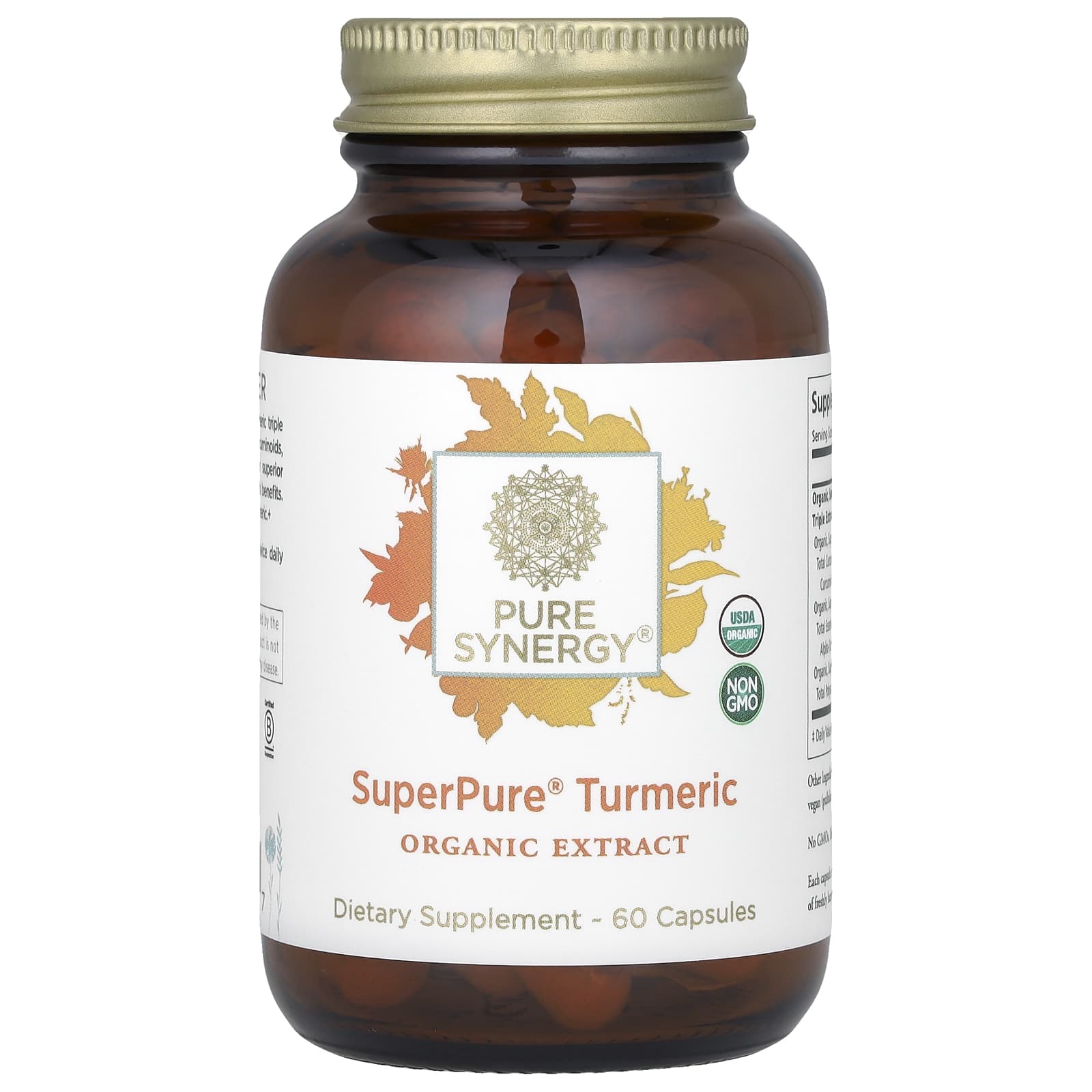 

Pure Synergy, Суперчистий екстракт куркуми, 60 капсул