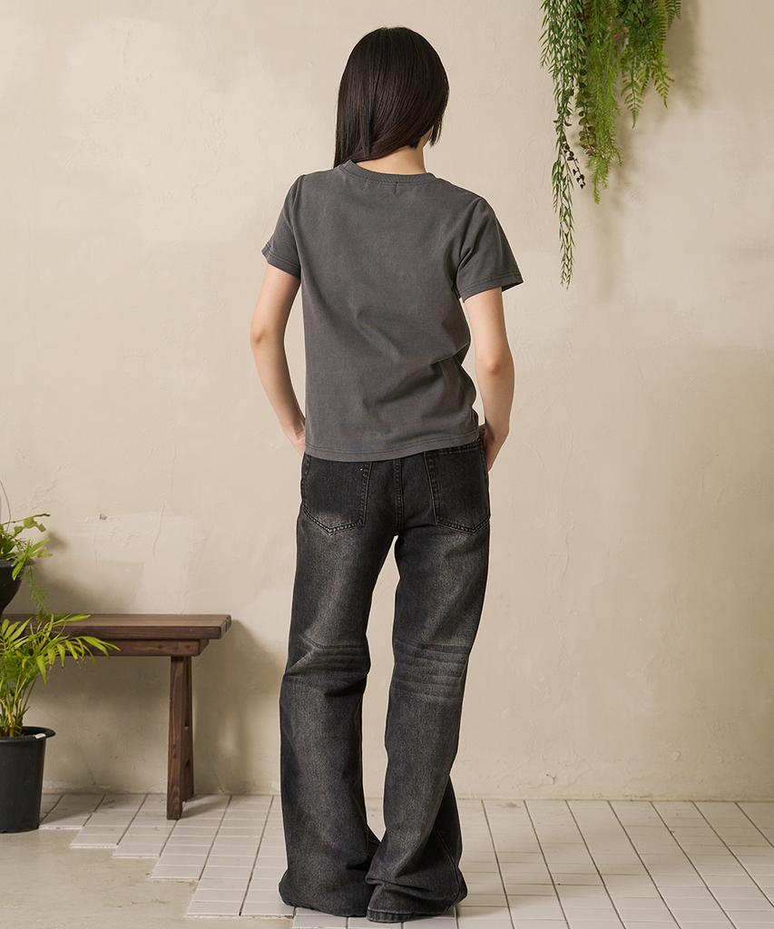FDR Womens Vintage Boots Cut Denim Jeans Black