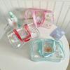 Women Handbags PVC Tote Bag Cartoon Capybara Clear Beach Bag Transparent Cosmetic Bag  Travel