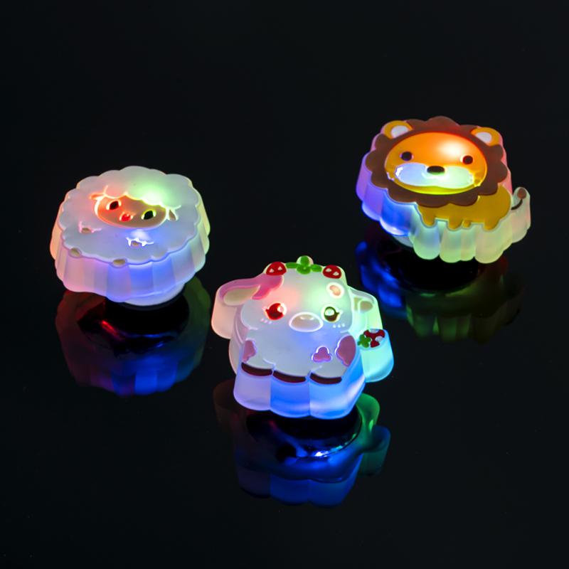 LED Lighted Animals Shoe Charms Pink Hamster Pig Shoe Decorations Pins Women Gifts Dog Cat Penguin Clog Accessories