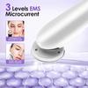 7 in 1 EMS Facial Massager Face Beauty Instrument with Induced Vibration and Hot Compress Face Skin Care Tool LED Light Therapy