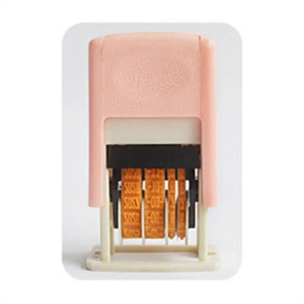 Zurück zu Tinte Selbstfärbende DIY Selbstfärbende Stempel Automatischer Tintenrücklauf Datumsstempel Datumsrad Stempelgriff Konto Stempel