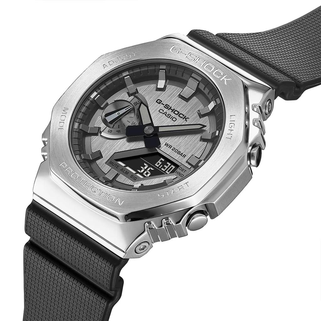 CASIO G-SHOCK GM-2100-1AER Watch, Black, Overseas Model, 20 ATM Water Resistant, Metal Case