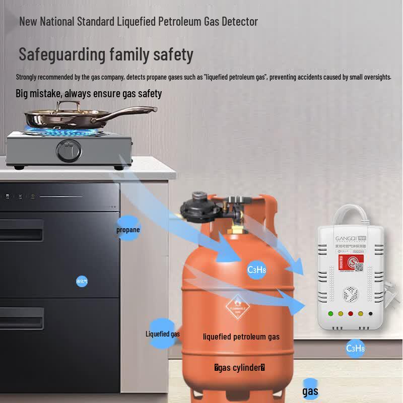 GANGQI Smart Gas Leak Detector with Automatic Shut-off Valve