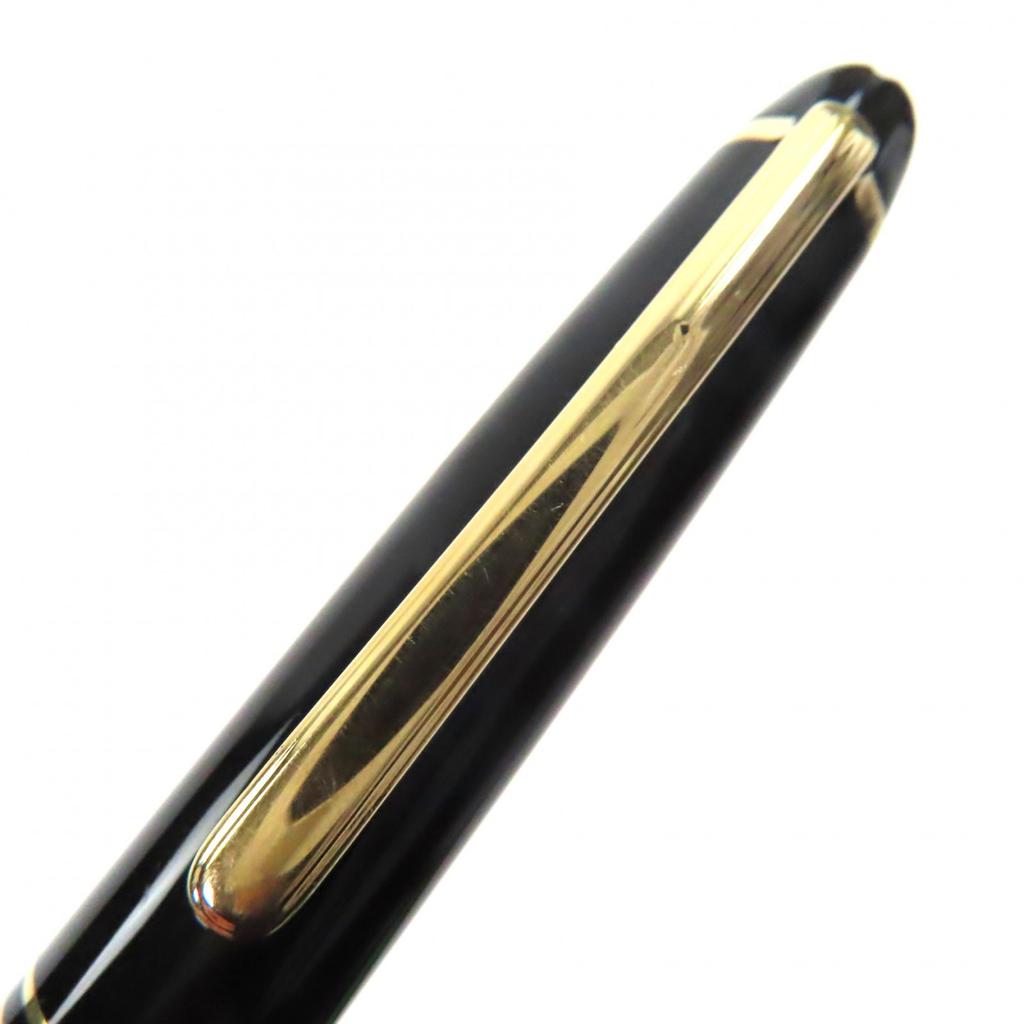 Very Good MONTBLANC fountain pen Meisterstück Classic white star Black gold 14K Used