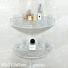 Wall Mounted Acrylic Bathroom Corner Shelf,Acrylic Bathroom Rack,Floating Shower Corner Shelf,Shower Shelf for Storage & Display
