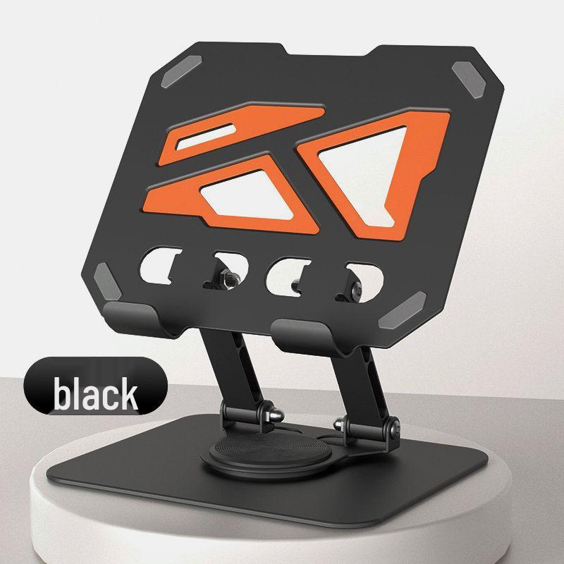 Foldable Metal Laptop & Tablet Stand with 360° Rotation and Double Rod Support