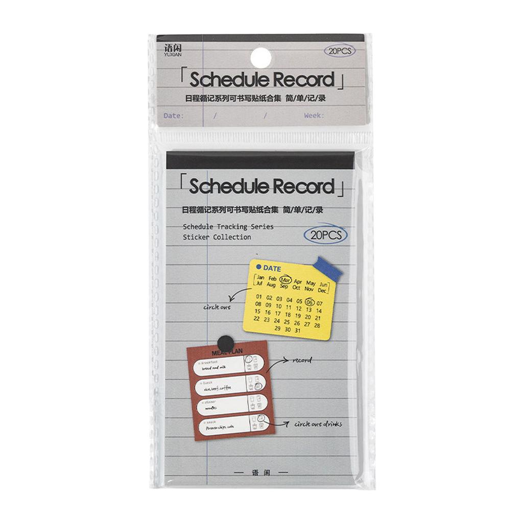 Planner Sticker Books for Schedule Management with Writable Surface Self-Discipline & Task Tracking for Office Study Home Use