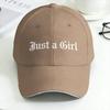 Spring Just A Girl Art Letter Baseball Cap  Tennis Skate Trendy Print Sun Hip Hop Hats Men Women High Quality Snapback Cap