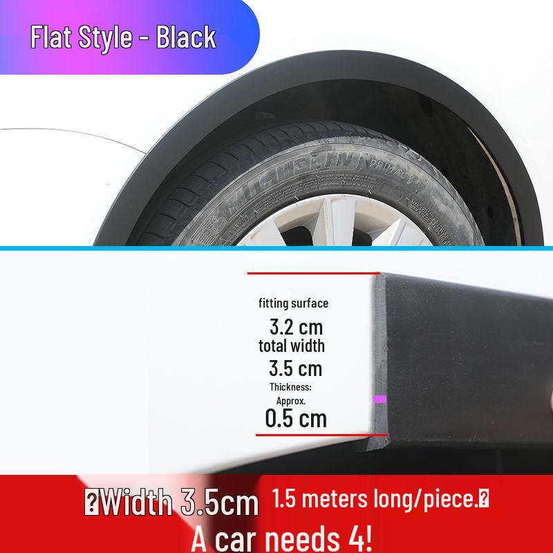 

Универсальная автомобильная накладка на колесную арку из углеродного волокна - Защита от царапин, брызговик для модифицированных колес