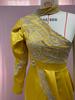 2025 Cross-Border European & American Women's Gold-Accented High-Neck Irregular Banquet Dress