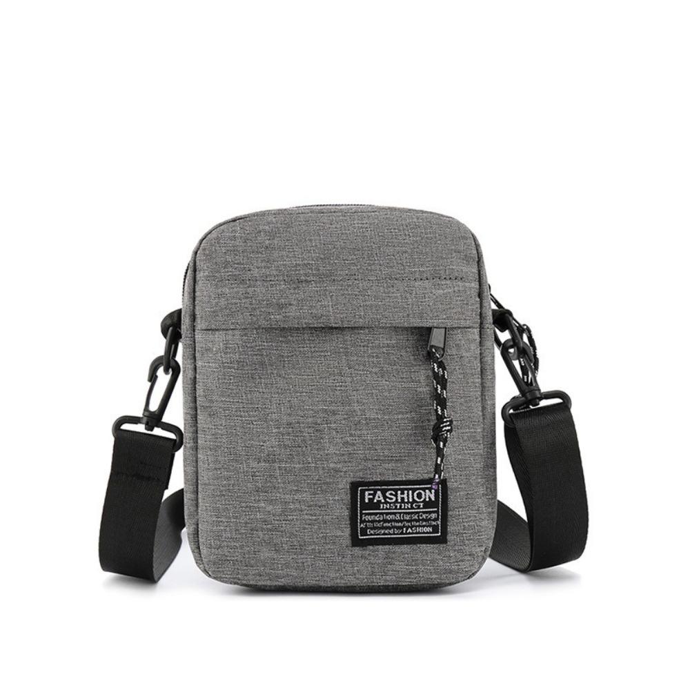 Lightweight Men's  Crossbody Bag Solid Color Small Square Bag Business Shoulder Bag  Business