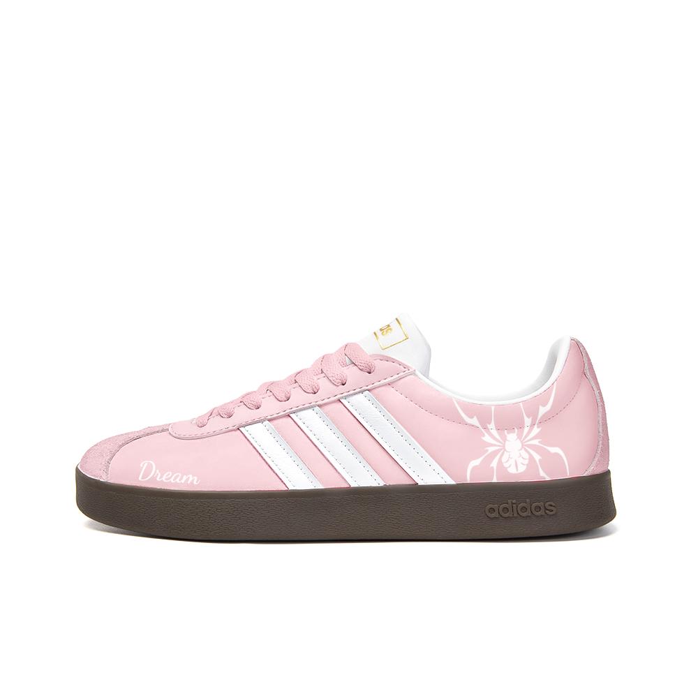 

Adidas Neo VL Court 2.0 Slip Resistant Abrasion Resistant Low top Skateboard Shoes Unisex White Pink ID6015(Team354-) 44⅔