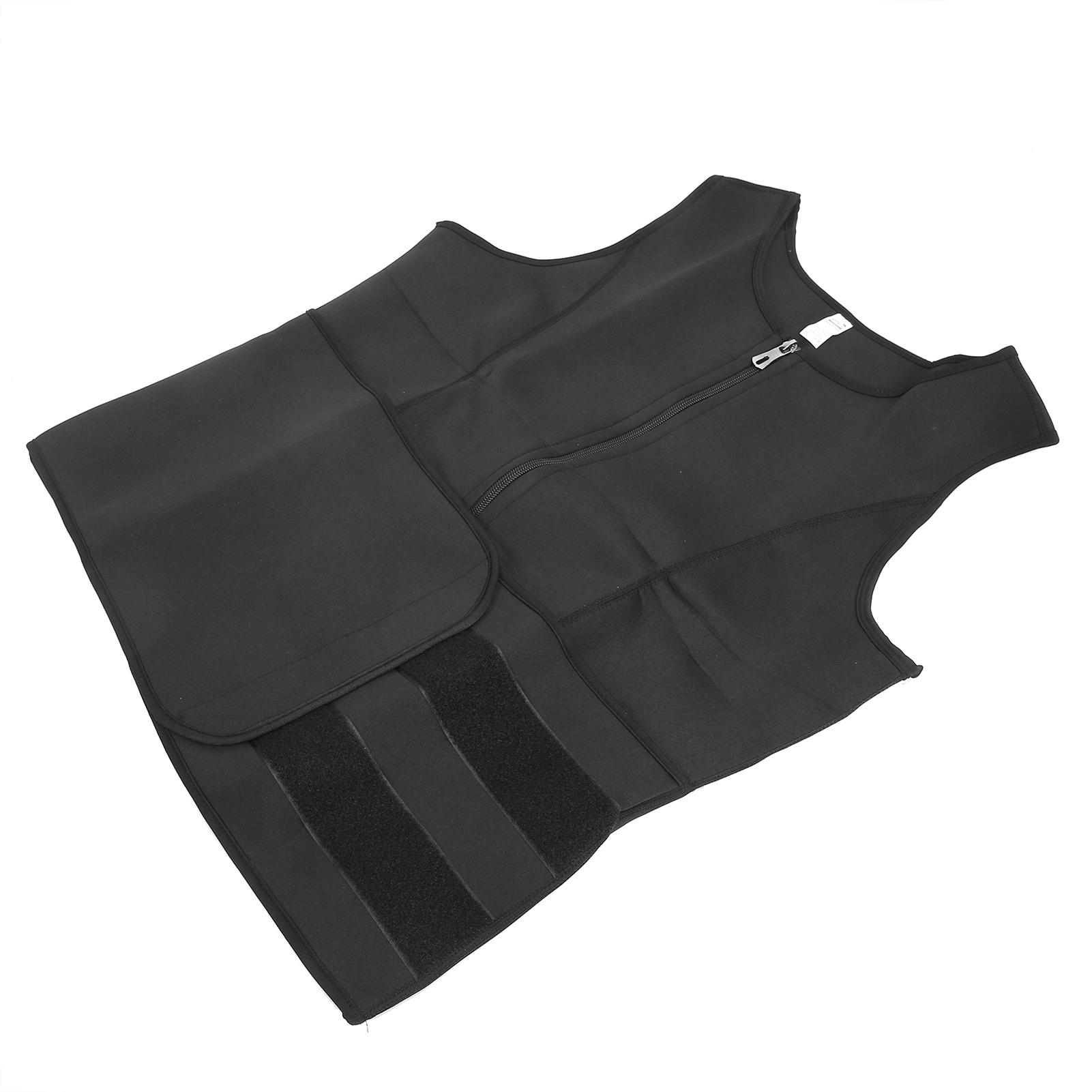 

Men Hook & Loop Sweat Vest Body Shapewear Waist Trainer Sports Fitness Sweat Vest(XXXL ) XXXL