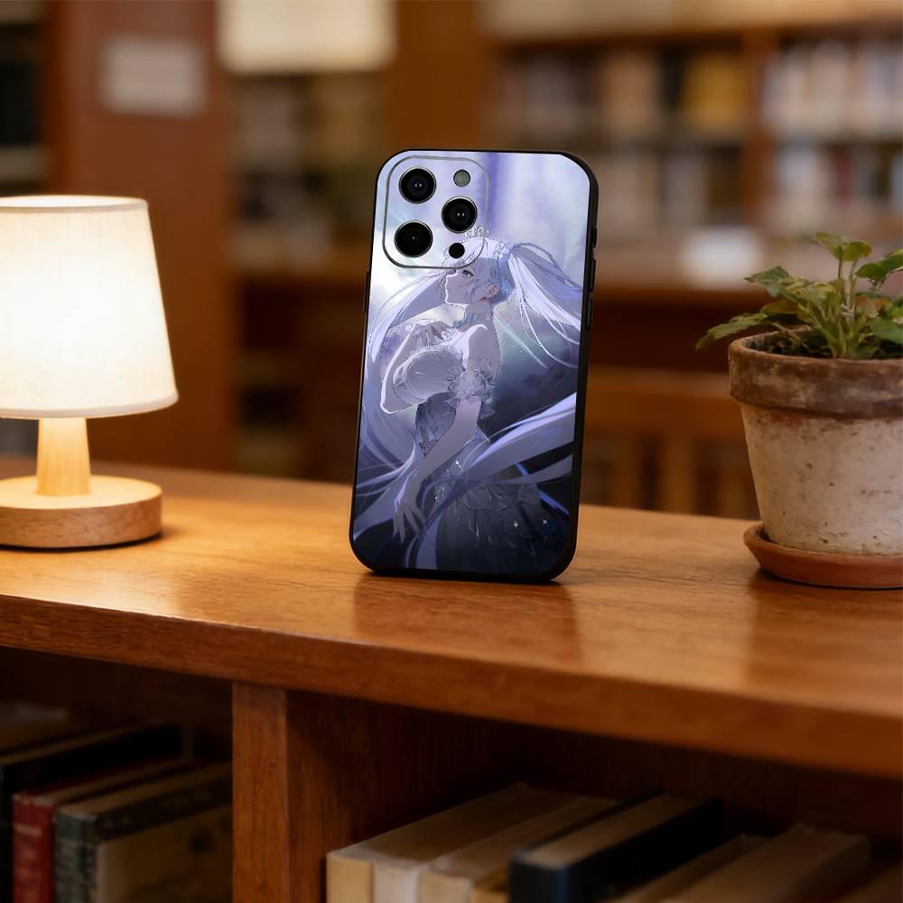 Anime Goddess Phone Case For iPhone 17, 16,15,14,13,12,11 Plus,Pro Max, Others Soft Black Cover