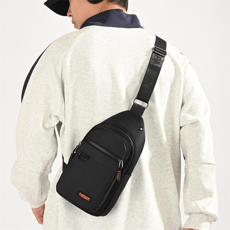 Vodoodpudivá pánská náprsní taška Velkokapacitní ramenní taška na dojíždění Vícevrstvá crossbody taška