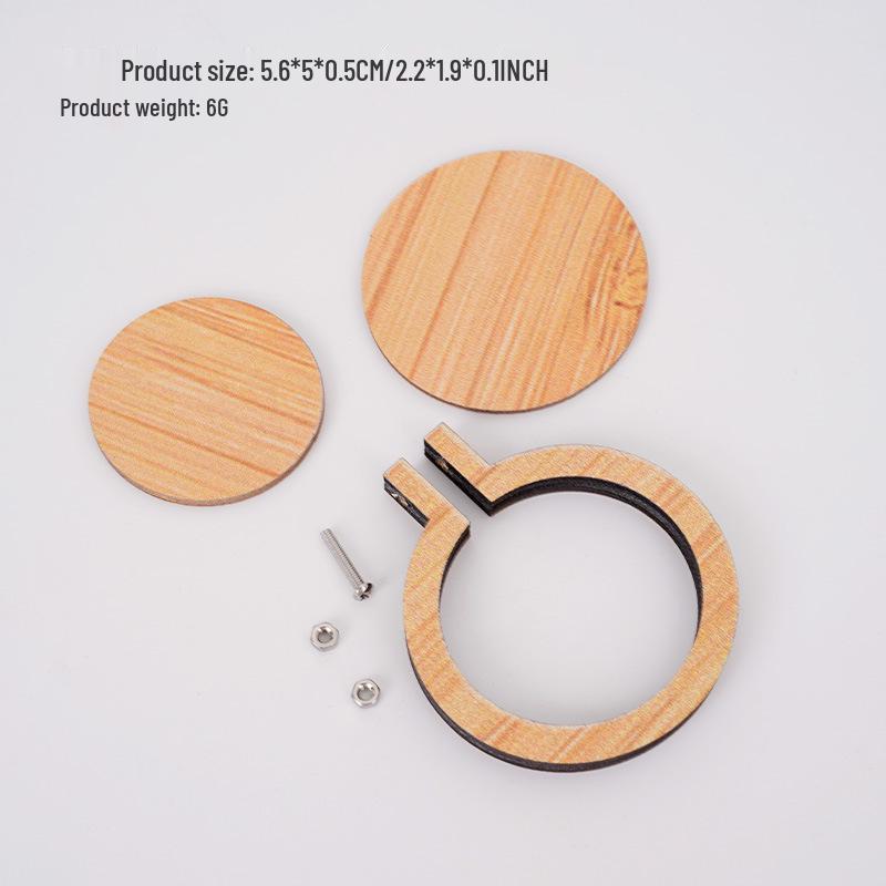Wooden Mini Embroidery Hoop Frame for Jewelry & Cross Stitch