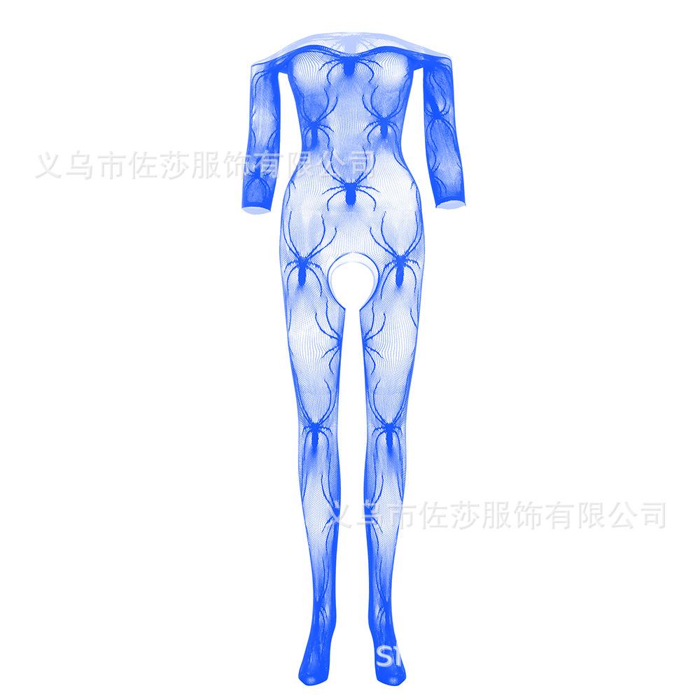 Sex Underwear Women's New Spider Web Sex Milk Sexy Hollow Jacquard One-piece Mesh 1