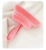 Rubber and Plastic Foldable Cat and Dog Comb for Short-Haired Cats Hair Collector and Removal Brush for Pet Grooming