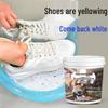White Shoe Cleaner: No-Scrub Foam for Stain & Yellowing Removal, Deodorizing & Whitening Sports & Casual Shoes