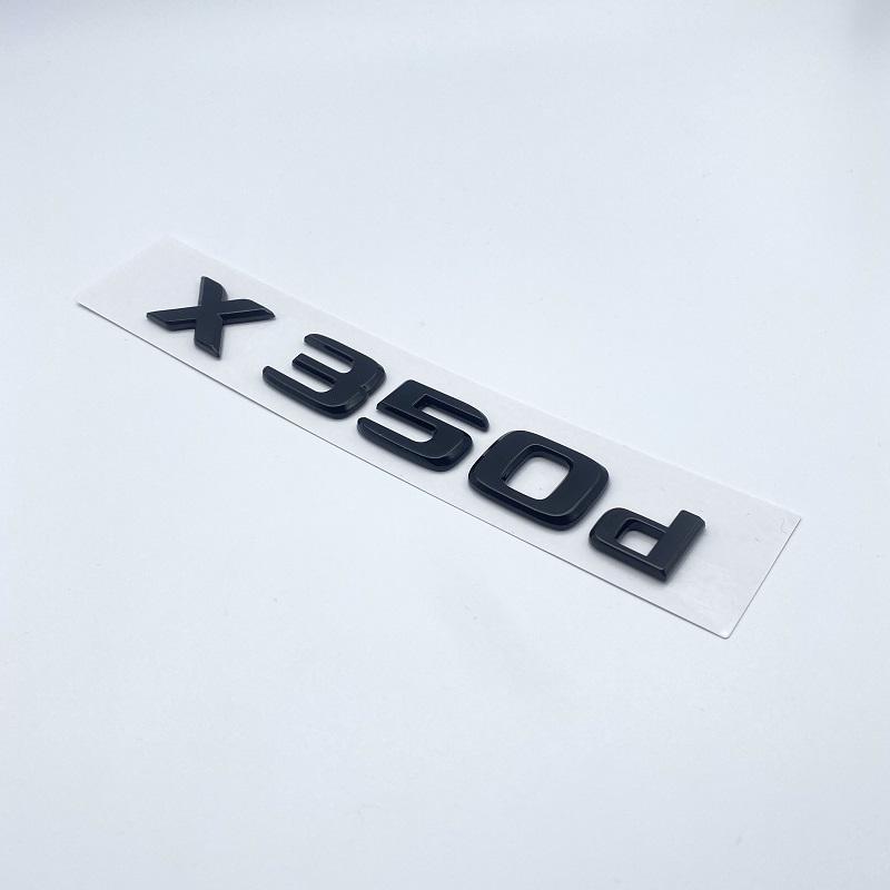 3D Glossy Black Letters X250d X350d 4Matic Etition 1 Emblem for Mercedes Benz X Car Fender Badge Trunk Nameplate Logo Sticker