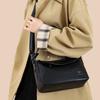Modische Schultertasche aus Kunstleder, Damen Handtasche in Unifarbe, Retro Schultertasche, Umhängetasche mit mehreren Fächern, geeignet für den täglichen Gebrauch und zum Einkaufen