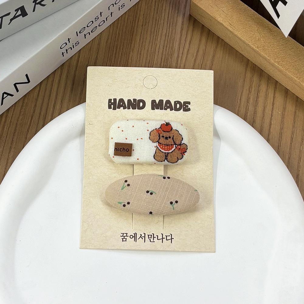 Frühlingsblumen-Haarspange: Vielseitige Stoff-Haarspange für Pony und krauses Haar, mädchenhaftes Kopfschmuck-Accessoire für Frauen