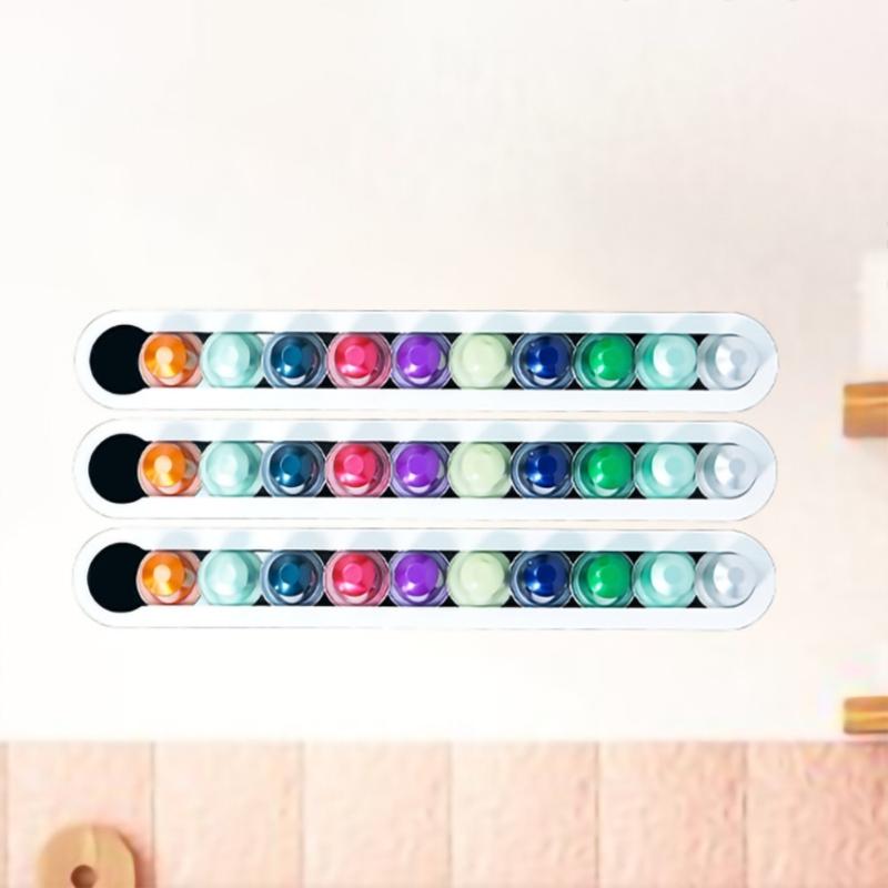 Fashion Stand Pods Rack Coffees Storage Shelf Acrylic Texture Coffee Pods Shelf Suitable for Storaging Displaying