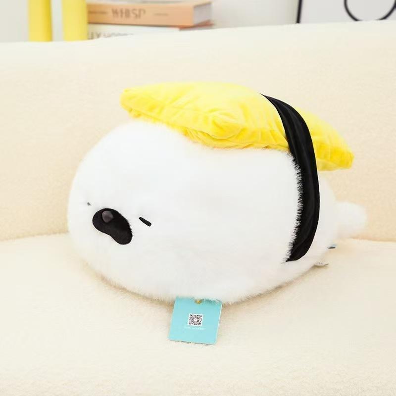 New Sushi Seal Sea Otter Plush Doll Doll Pillow Gift Birthday Gift for Children and Friends