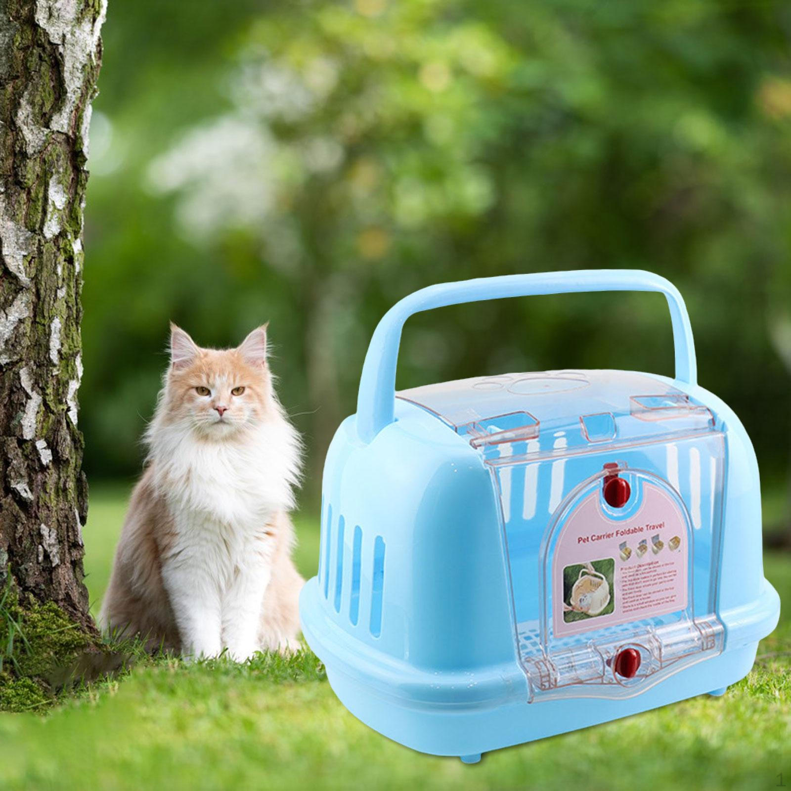 

Воздушная коробка для самолета, ящик для собак, переноска для питомника на открытом воздухе и клетка для кошек для малых и средних размеров синий