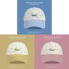 Small Floral Letter Embroidered Baseball Cap With Sun Protection For Women