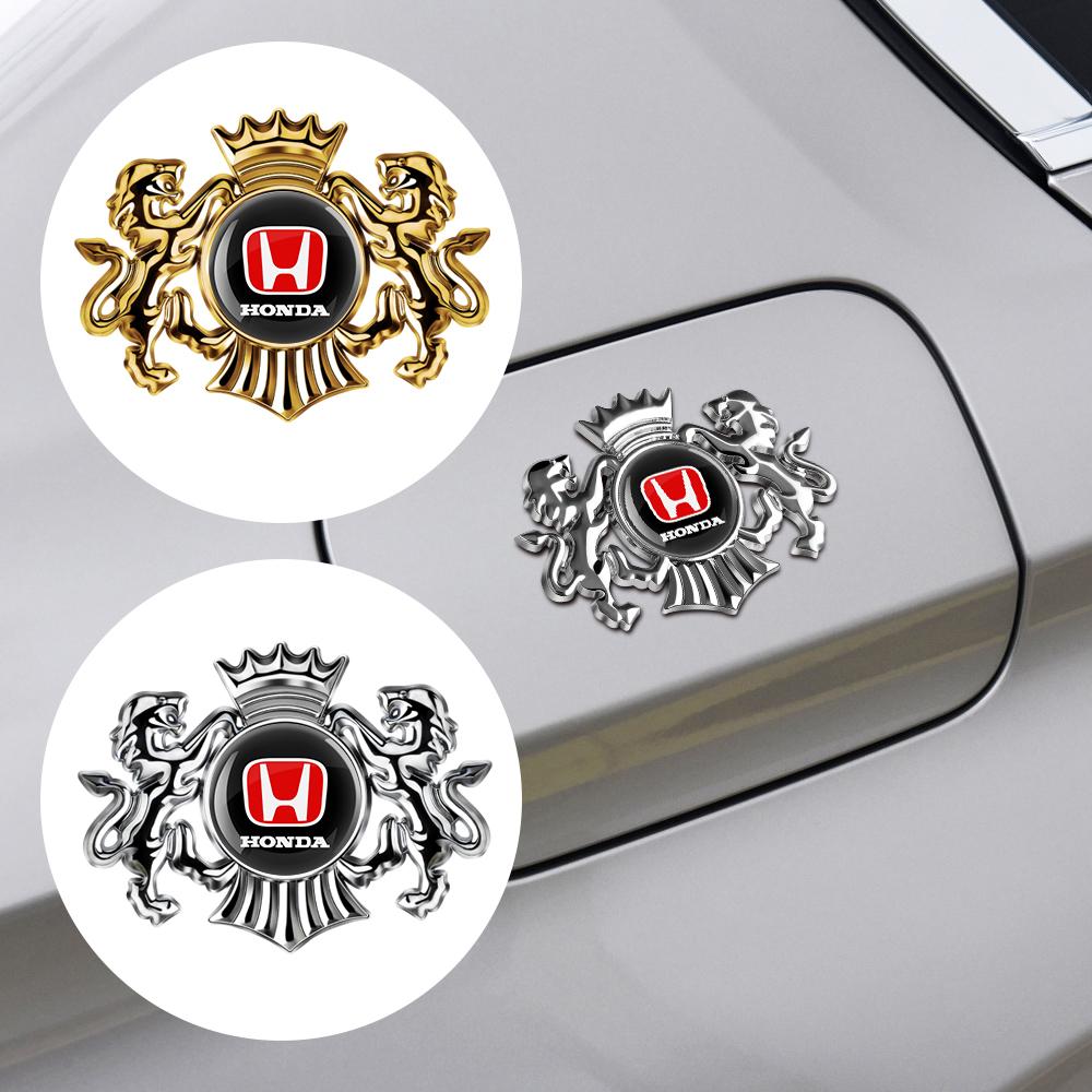 3D Car Metal Badge Stickers Body Trunk Emblem Decoration Decal For Honda Accord Mugen Civic CRV Jazz City Odyssey Accessories