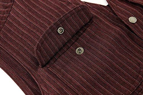 Toraichi Vest Series Pinstripe Pattern Tops Work Clothes Nikkapokka Tobi Clothes M Sumigray [Toraichi] (4309-611) /4309 77