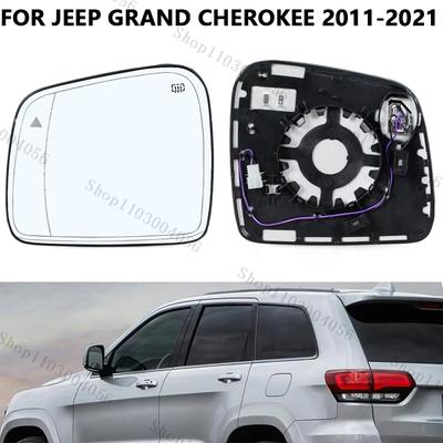 Side Door Mirror Glass Lens For Jeep Grand Cherokee 2011- With Heated Blind Spots Rearview Mirror 68082635AB  68082638AB