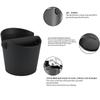 Espresso Coffee Knock Box for Grounds with Removable Shock-Absorbent Knock Bar and Anti-Slip Base, Coffee Knock Box Container, Black