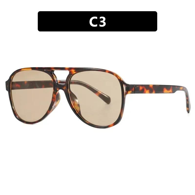 Vintage Oversized Sunglasses Women Retro Brand Big Frame Sun Glasses Female Black Yellow Ins Style Square Glasses