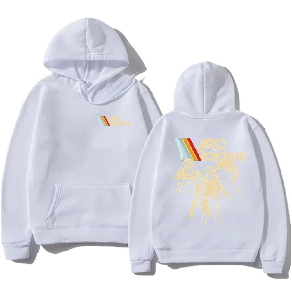 

ARC Raiders Полосатые Худи ARC Горячая Игра Выживание Эволюционировавшая Толстовка Подарки для Геймера Одежда Унисекс Винтажный Любитель Игр Худи 4XL